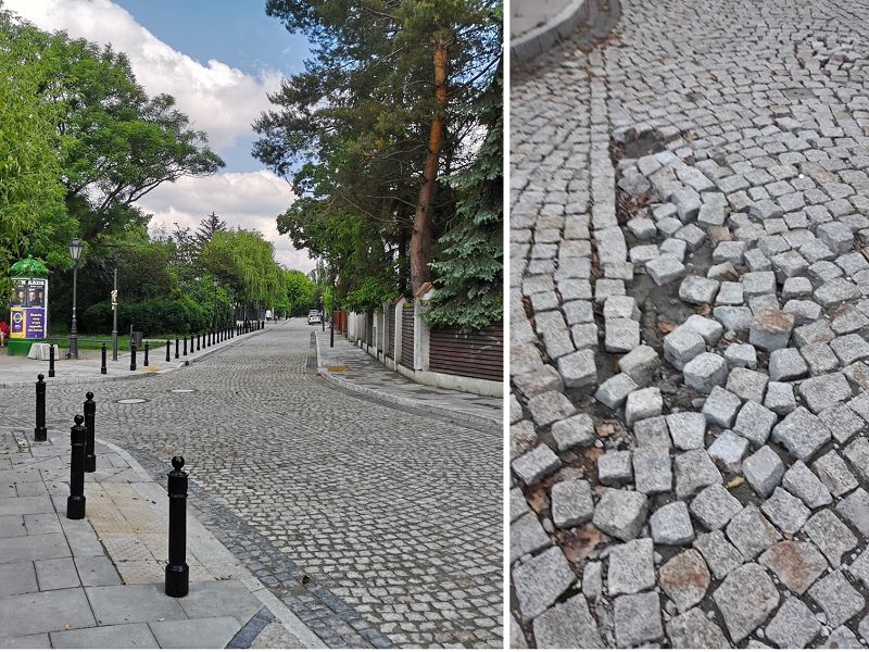 Nie minął rok od budowy a już elegancka ulica Sadyby nadaje się do remontu